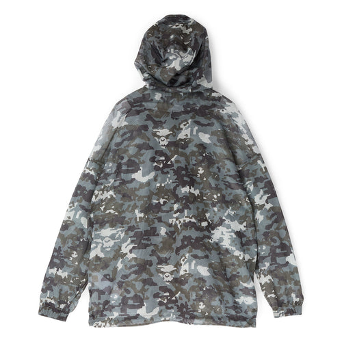 A Bathing Ape Multi Pixel Camo Mesh Hoodie Jacket M (Black)