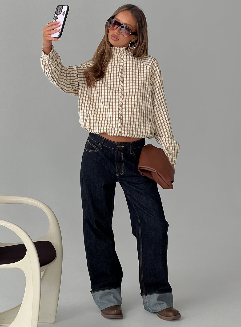 Kalle Jacket Brown Check